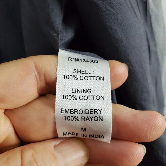 Laurie Felt Embroidered Bead Jacket Gray Size Medium - Picture 8 of 12